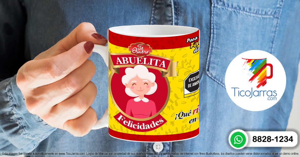 Tazas Personalizadas en Costa Rica Taza para Abuelita Felicidades, con Foto