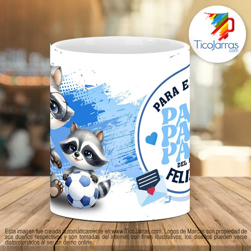 Tazas Personalizadas Para el mejor Papá - Mapaches