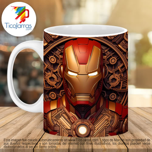 Jarras Personalizadas Iron Man 3D