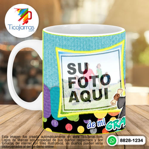 Jarras Personalizadas Taza Graduación con dos fotos