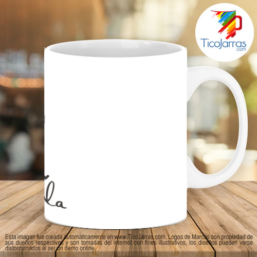 Diseños Personalizadas Taza con Guaria morada