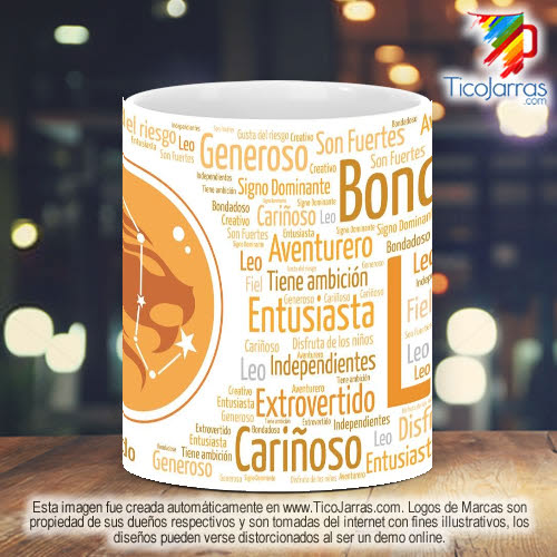 Tazas Personalizadas en Costa Rica Signo del Zodiaco Leo