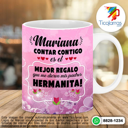 Tazas Personalizadas en Costa Rica Hermanas