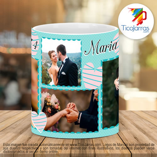 Tazas Personalizadas Recuerdo de Boda personalizado