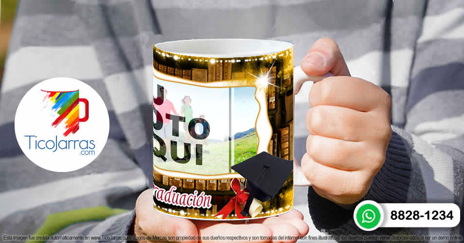 Tazas Personalizadas en Costa Rica Recuerdo de mi Graduación