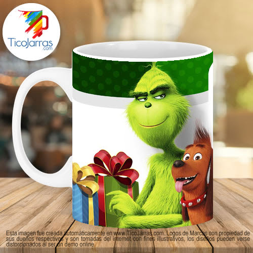 Jarras Personalizadas El Grinch con foto