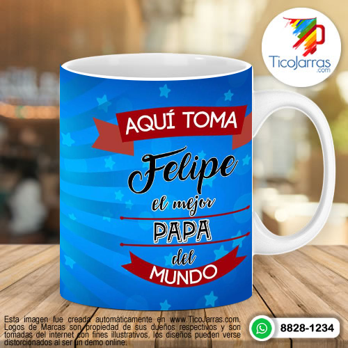 Tazas Personalizadas en Costa Rica Aquí toma el mejor papá del mundo