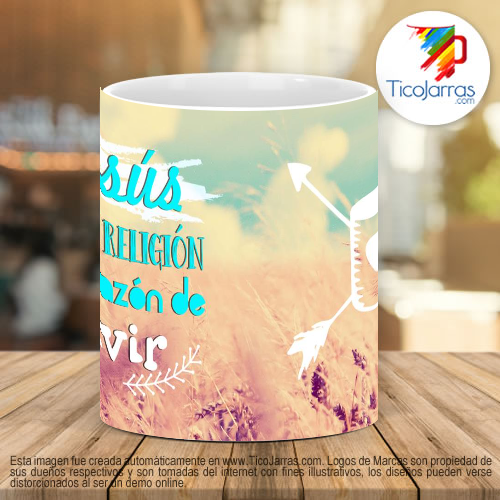 Tazas Personalizadas Jesús no es mi religión es mi razón de vivir