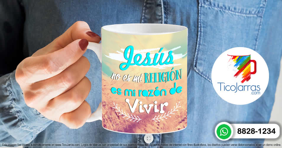 Artículos Personalizados Jesús no es mi religión es mi razón de vivir