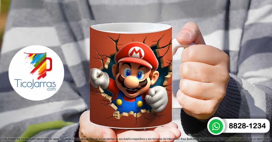 Tazas Personalizadas en Costa Rica Mario Bros 3D