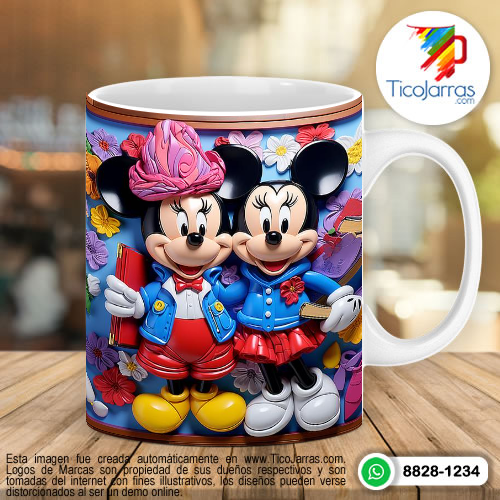 Tazas Personalizadas en Costa Rica Mini y Mickey