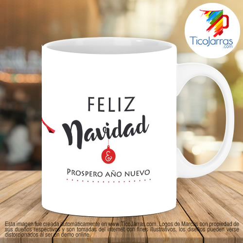 Tazas Personalizadas en Costa Rica Feliz navidad  con venados