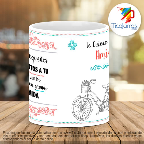 Tazas Personalizadas Te quiero mucho amiga