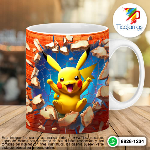 Diseños Personalizadas Pokemon Pikachu 3D