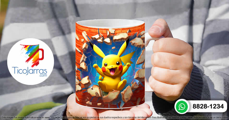 Tazas Personalizadas en Costa Rica Pokemon Pikachu 3D