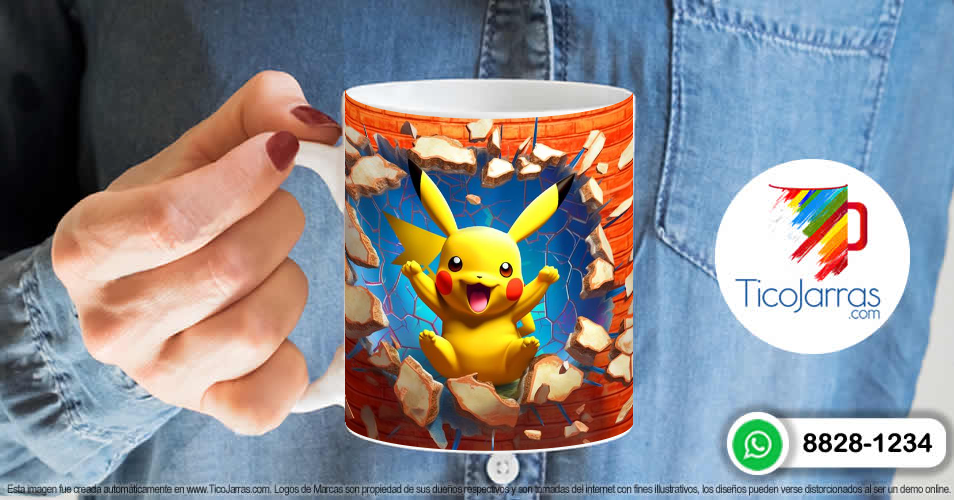 Artículos Personalizados Pokemon Pikachu 3D