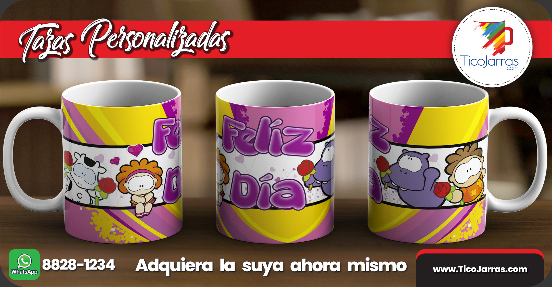 Tazas Personalizadas Feliz día locos