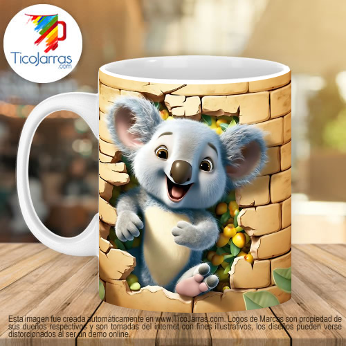 Jarras Personalizadas Koala 3D