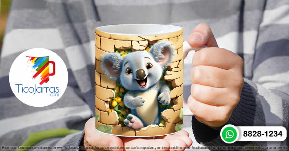 Tazas Personalizadas en Costa Rica Koala 3D