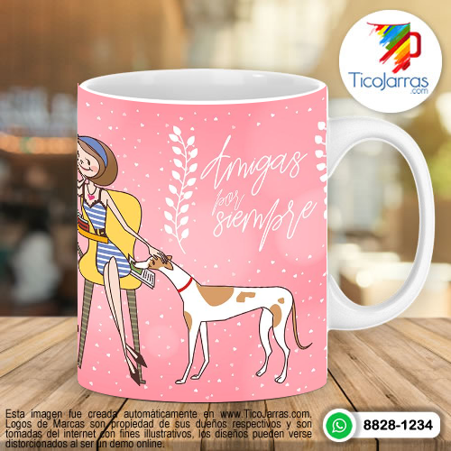 Tazas Personalizadas en Costa Rica Amigas por siempre