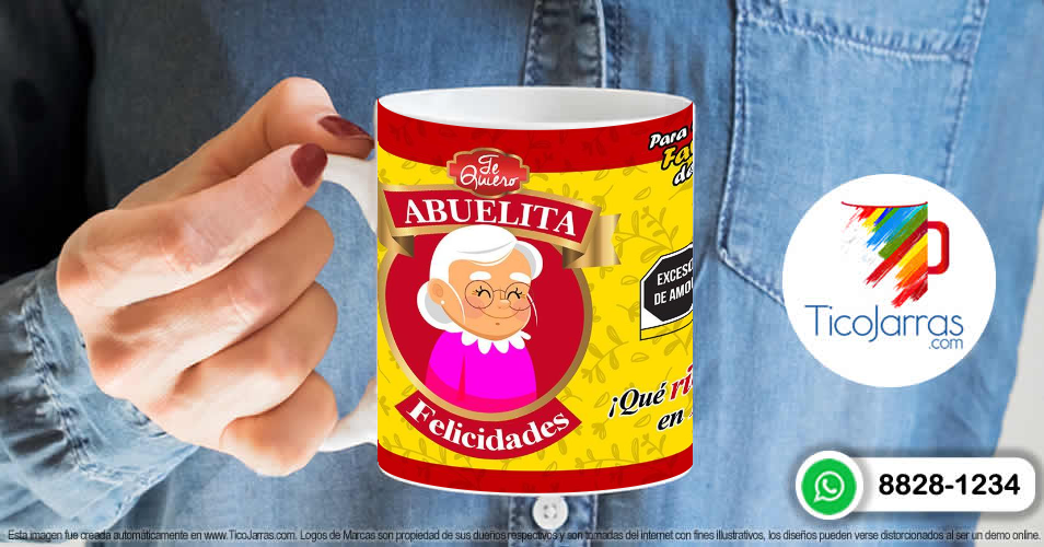 Tazas Personalizadas en Costa Rica Abuelita, la favorita de la Familia