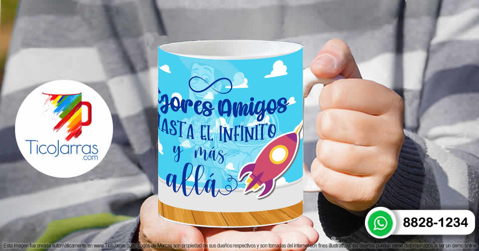 Tazas Personalizadas en Costa Rica Mejores amigos hasta el infinito y más allá