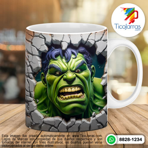 Diseños Personalizadas Hulk 3D