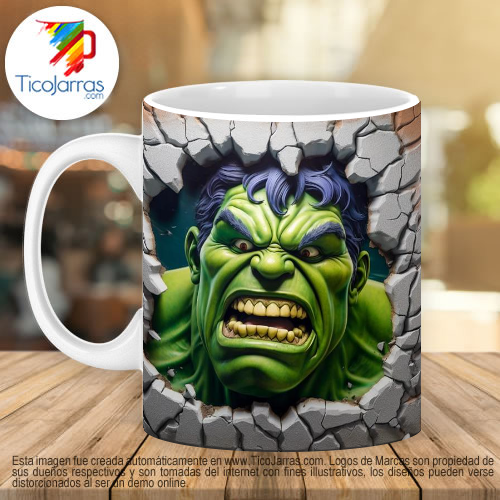 Jarras Personalizadas Hulk 3D