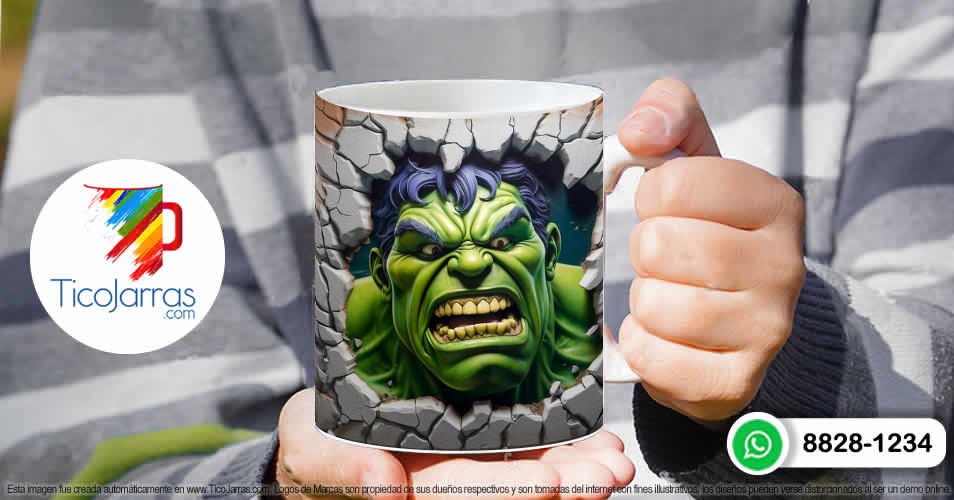 Tazas Personalizadas en Costa Rica Hulk 3D