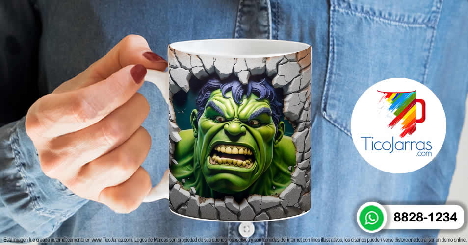 Artículos Personalizados Hulk 3D