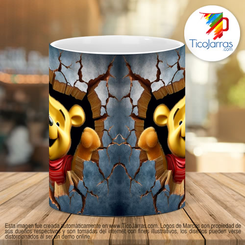 Tazas Personalizadas Winnie Pooh 3D