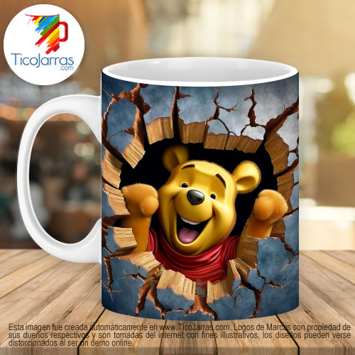 Jarras Personalizadas Winnie Pooh 3D