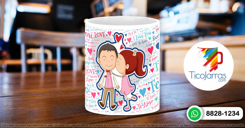 I love you | Tazas personalizadas en Costa Rica