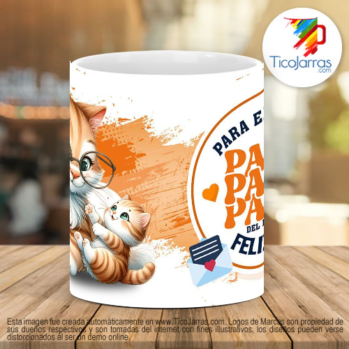 Tazas Personalizadas Para el mejor Papá - Gatos