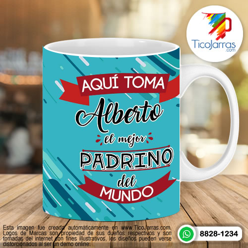 Tazas Personalizadas en Costa Rica Aquí toma el mejor padrino del mundo