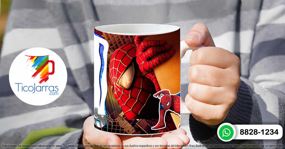 Tazas Personalizadas en Costa Rica Spiderman con foto personalizada