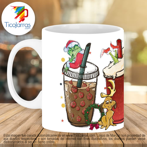 Jarras Personalizadas Navidad Grinch