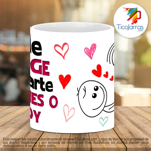 Tazas Personalizadas Me urge besarte Vienes o voy