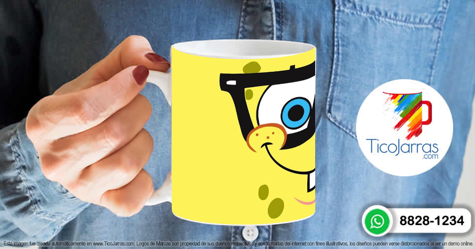 Artículos Personalizados Bob Sponja con lentes