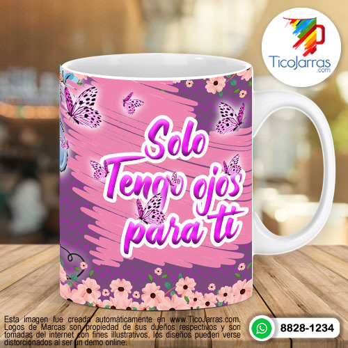 Tazas Personalizadas en Costa Rica Solo tengo ojos para tí