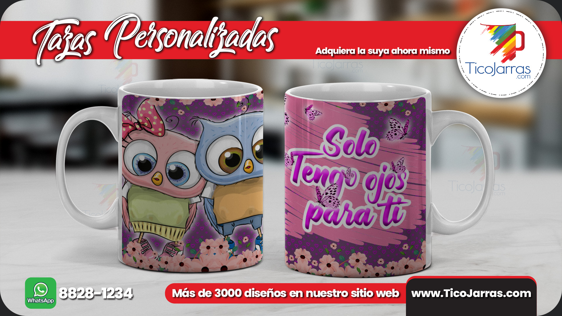 Tazas Personalizadas Solo tengo ojos para tí