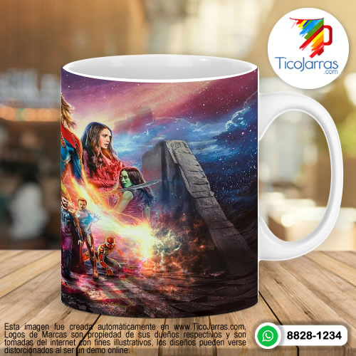 Tazas Personalizadas en Costa Rica Super heroes Marvel