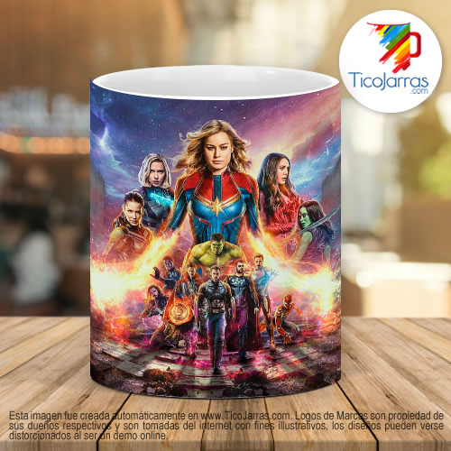 Tazas Personalizadas Super heroes Marvel