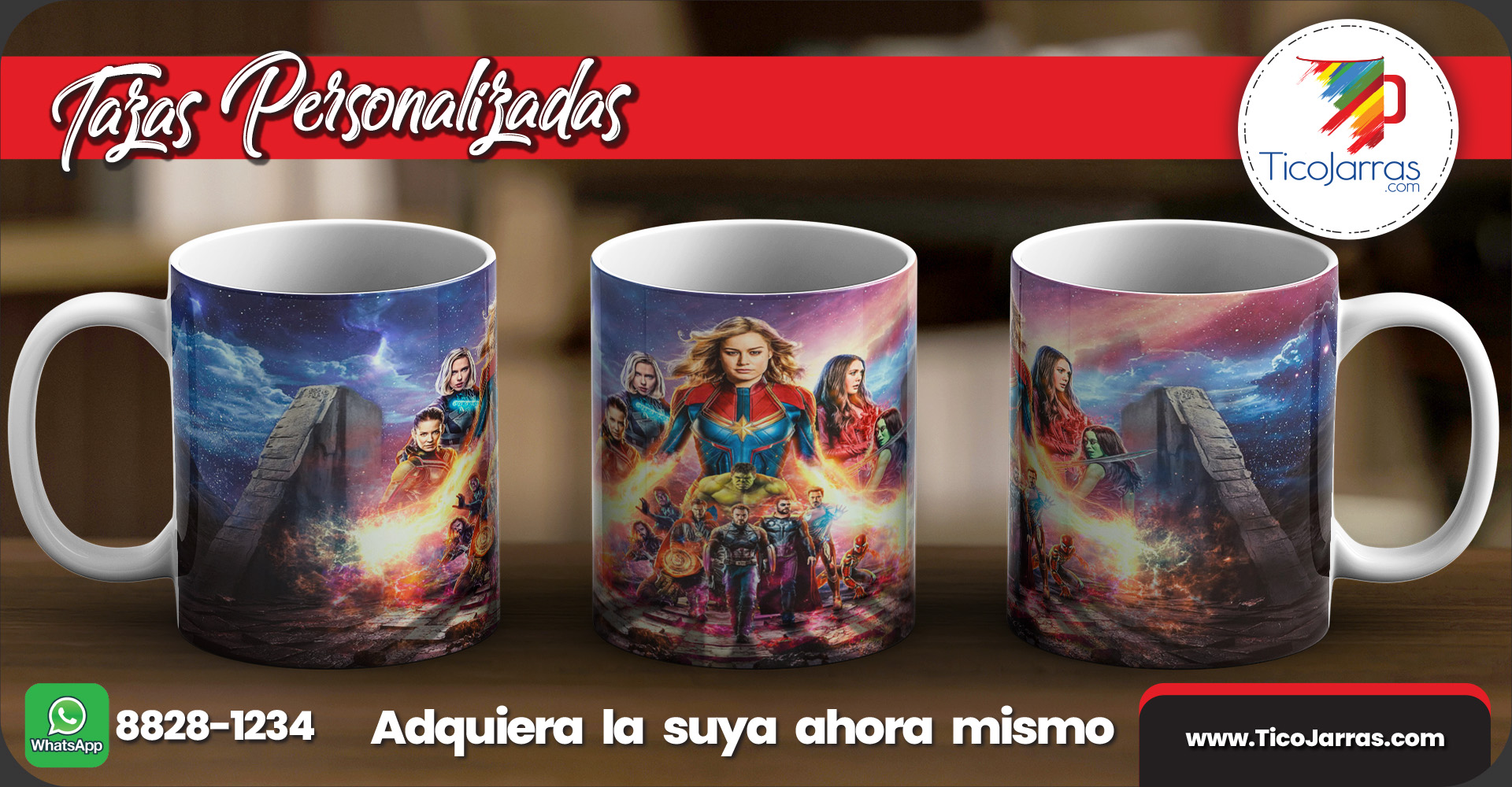 Tazas Personalizadas Super heroes Marvel