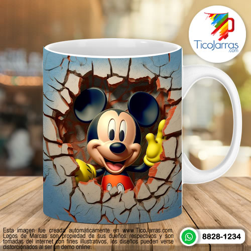 Diseños Personalizadas Mickey Mouse 3D