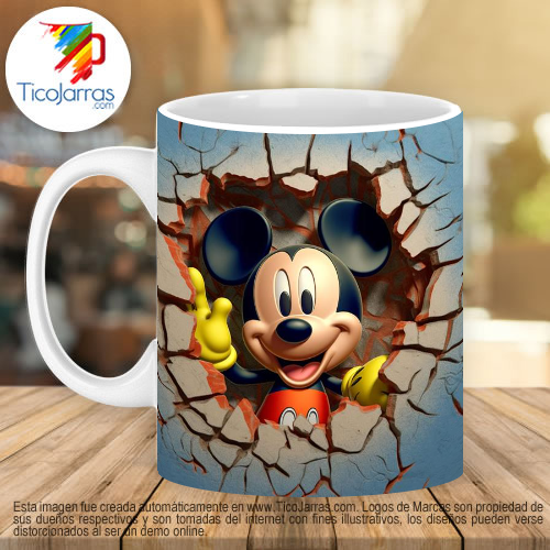 Jarras Personalizadas Mickey Mouse 3D