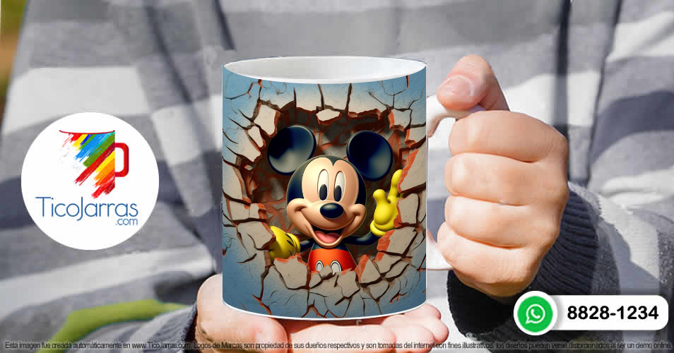 Tazas Personalizadas en Costa Rica Mickey Mouse 3D