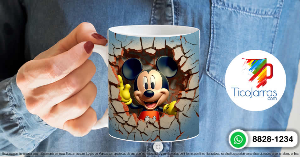 Artículos Personalizados Mickey Mouse 3D