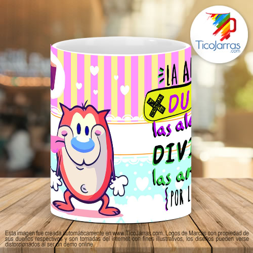 Tazas Personalizadas La amistad duplica las alegrias y divide las angustias