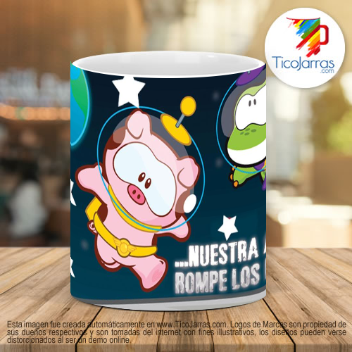 Tazas Personalizadas Nuestra amistad rompe los límites